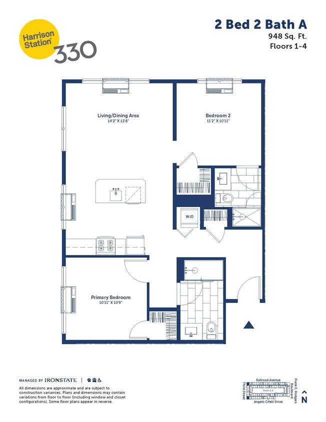 Floor Plan - 2 Bed 2 Bath A