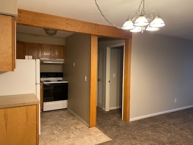 1 BD, 1 BA (750sqft) - Kitchen - Hampton House Apartments