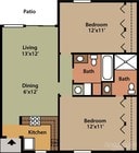 2BR/1BA