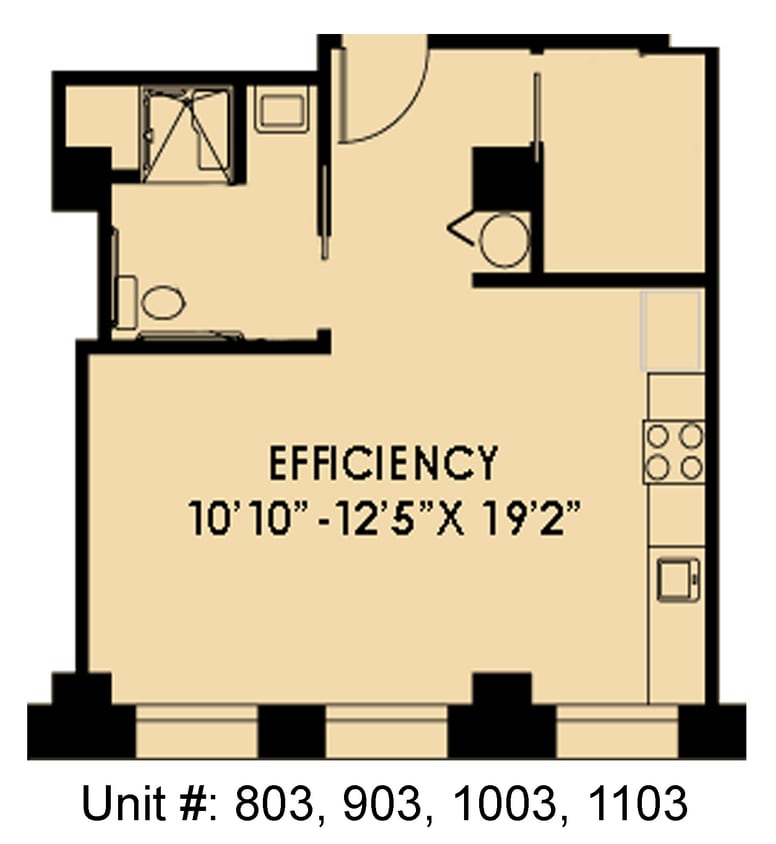 Floor Plan - Barringer: Studio