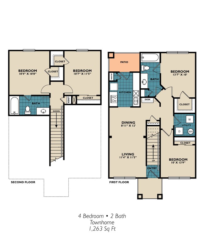 4 bedroom floor plan