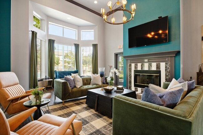 Clubhouse Sitting Room with Fireplace