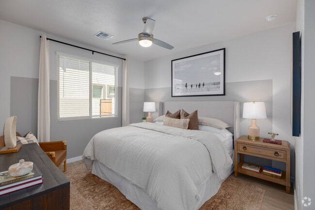 2BR, 2BA - 1,011SF - Primary Bedroom