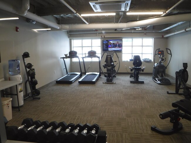 Gimnasio de servicio completo - Cayuga View Luxury Living