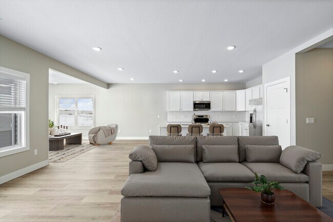 Living Room, Kitchen and Sunroom