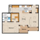 One Bedroom One Bath (1211 SF)
