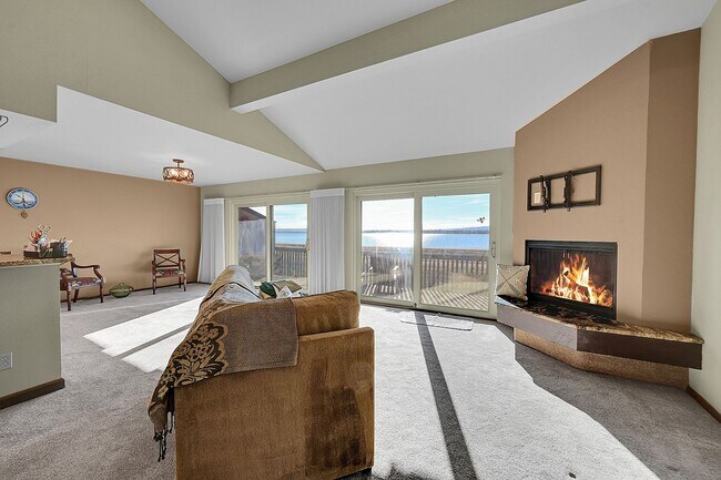 Photo - Backs to private lake with mountain views