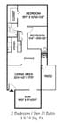 2BR/1BA