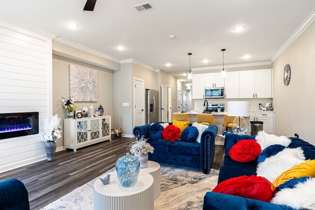 The Springsteen 2BR, 2.5BA - 1,438SF Living Room - Greenwood Townhomes