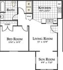 1BR/1BA