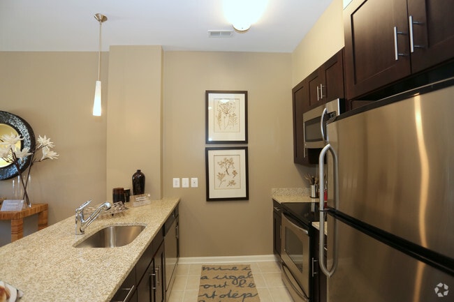 1 Bedroom 737 SF-Kitchen - The Fitzgerald