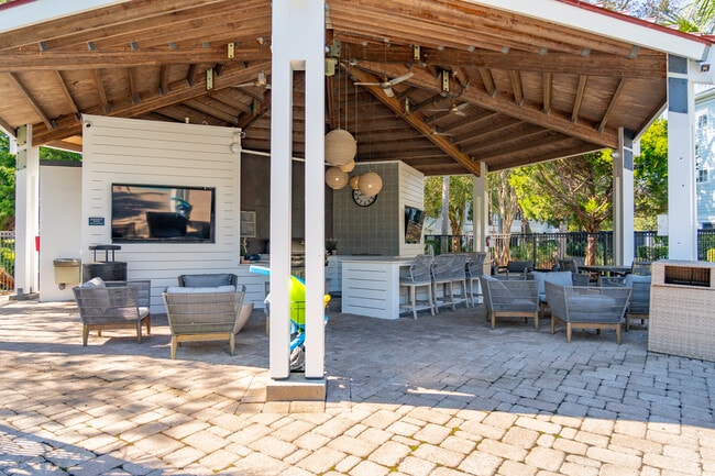 Outdoor social area and grilling station