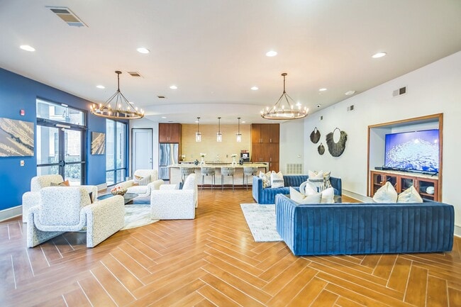 Resident Lounge with Media and Coffee Station - The Atlantic Memorial