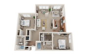 2x2E- View at Legacy Oaks Apartments in Knightdale North Carolina NC Near Raleigh