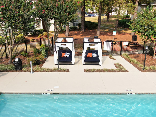 Poolside Cabanas - Avenues at Steele Creek Apartments