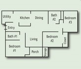 3BR/2BA