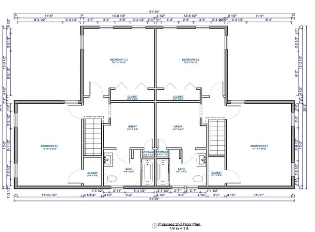 Espacio en el segundo piso con dormitorios - 159 Broad St Unidad A