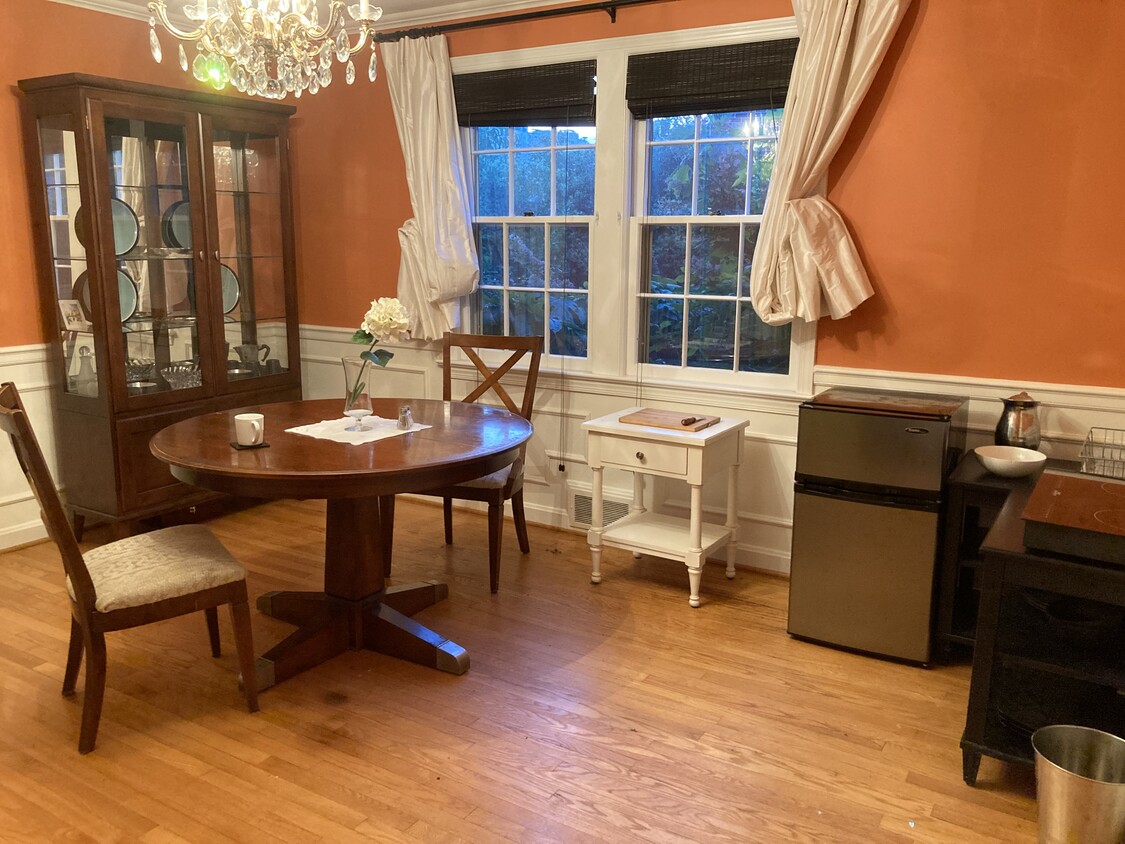 Dining room or office space with coffee station, fridge and microwave - 3741 4th St N (Arlington, VA)