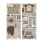 Beechwood Terrace - Two Bedroom Townhome, 1000 sq. ft.