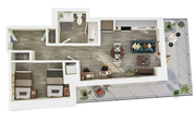 1BR/1BA - Deluxe Double - A11