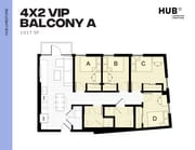 4x2 VIP Balcony A