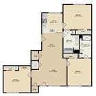 3 Bed 2 Bath Floor Plan