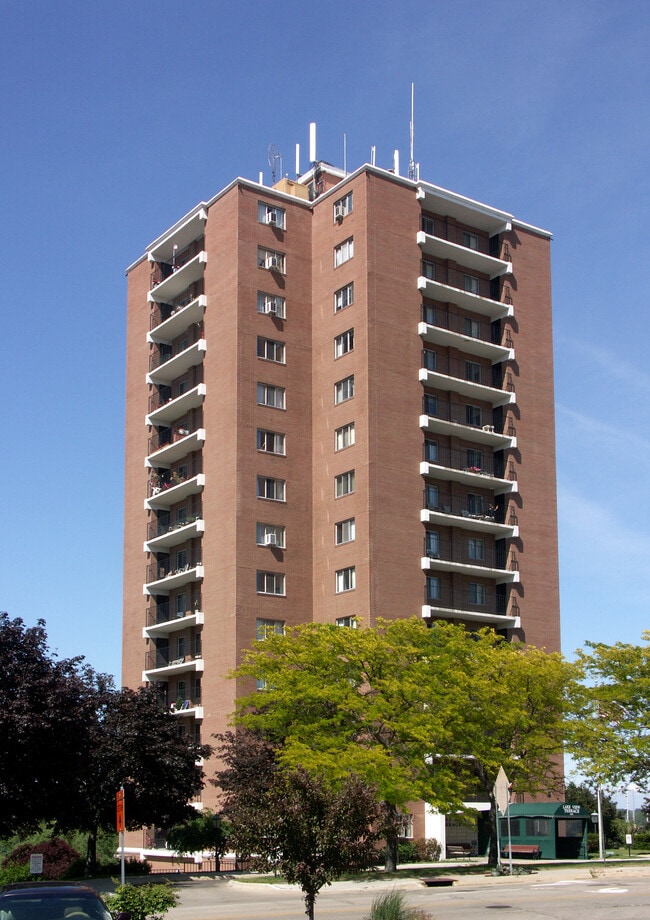 View from the south - Lake View Terrace Apartments