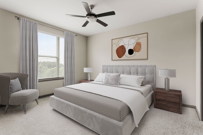 Spacious bedrooms that feel like home.