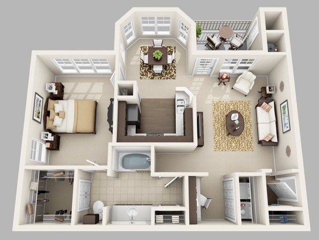 The Versailles Harmony | 1x1 | 791 sq ft - The Versailles Harmony