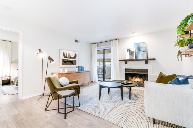 Bright Living Room with Balcony Access - Diamond Interior - Dylan Apartments