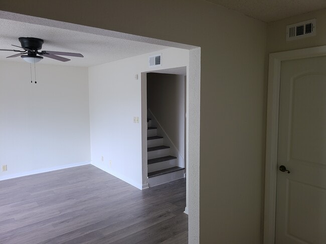 Entry Foyer view Living room and Stairs