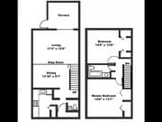 2BR/1.5BA