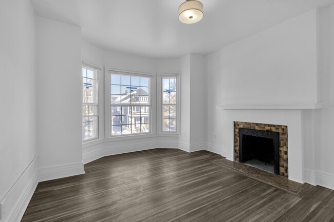 Spacious Living Room facing Bryant Street
