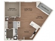 Floor plans are artist’s rendering. All dimensions are approximate. Actual product and specifications may vary in dimension or detail. Not all features are available in every apartment. Prices and availability are subject to change.