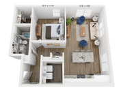 A10 floor plan Rivette Tower