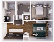 Rockpointe 1A - 574 square feet
