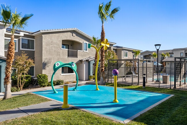 Playtime made easy with a playground on-site.