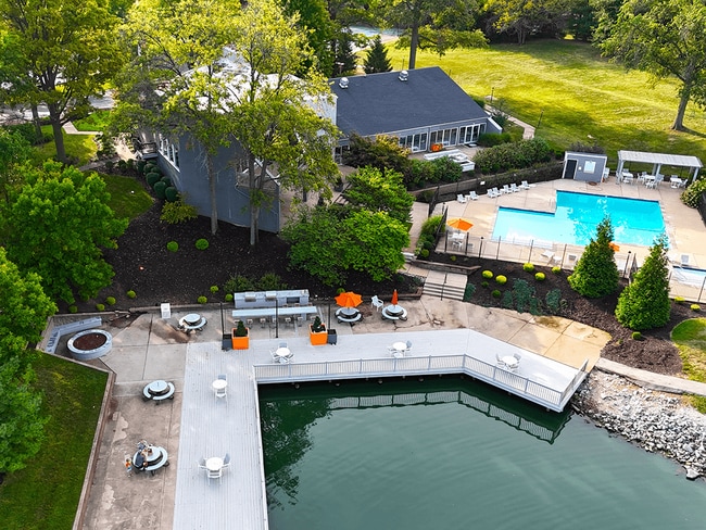 Lakefront Leisure Deck with Grill Stations and Seating