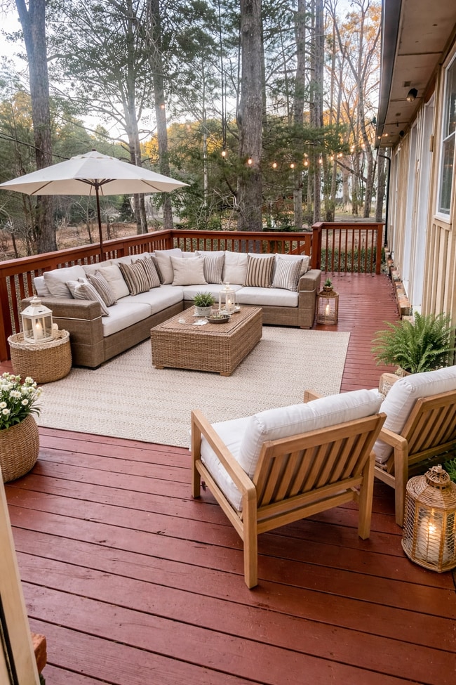Inspiration image. How would you furnish your outdoor living space?