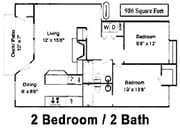 2BR/2BA