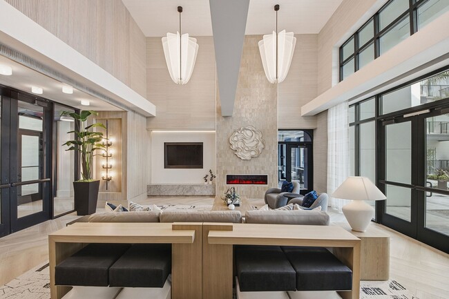 Cozy yet contemporary, this stylish clubroom makes it easy to relax, catch up with neighbors, or enjoy a quiet night in