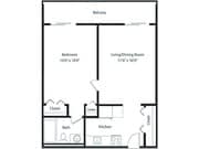 1BR/1BA