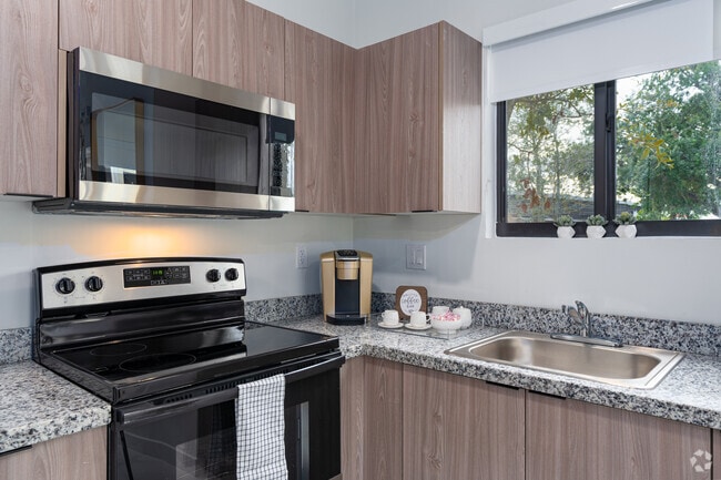 1BR 1BA 600SF Kitchen - Poe's Lofts