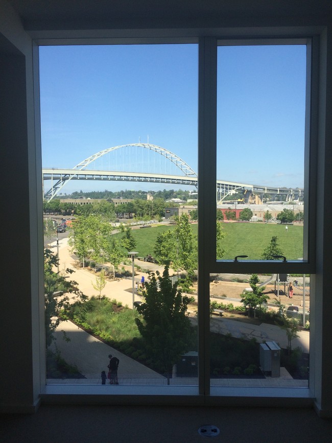 Bedroom window view. - 1275 NW 10th Ave Unit 307