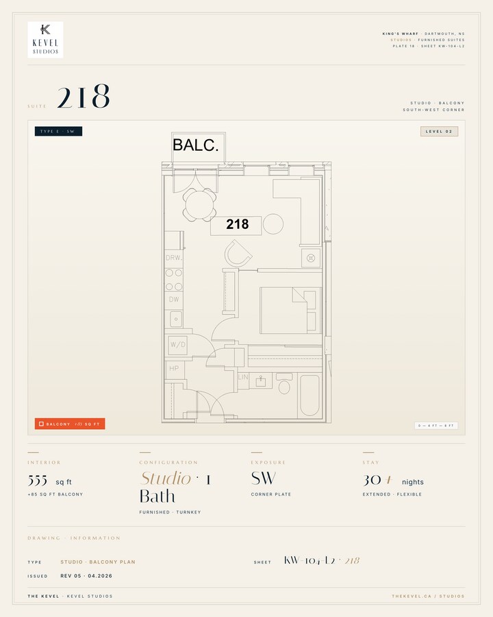 1 Bedroom Suite · 555 sq ft - 1 Bedroom Suite · 555 sq ft Unit 218