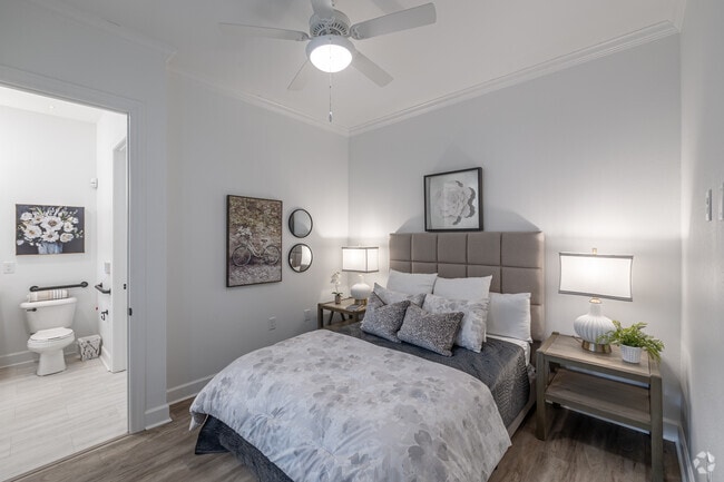 2BR, 2BA - 1,200SF (Model) - Primary Bedroom - The Cottages at the Manor