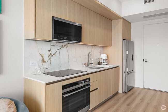 1BR, 1BA - 489SF - Kitchen - Forma Miami