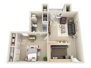 1 Bedroom, 1 Bathroom