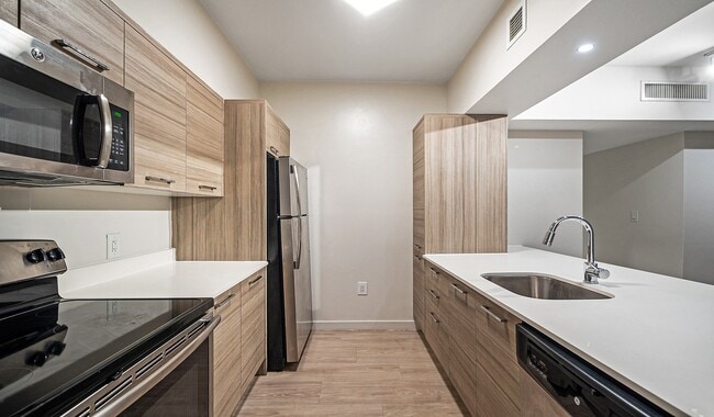 Modern kitchen with ample counter space