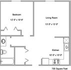 1BR/1BA